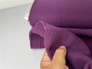 Gauze - florlet dobbelt gauze i smuk violet